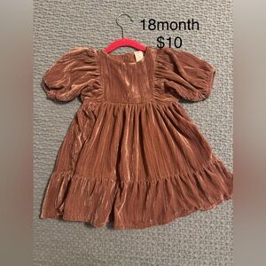 H&M Kids Dress in Shimmering Brown